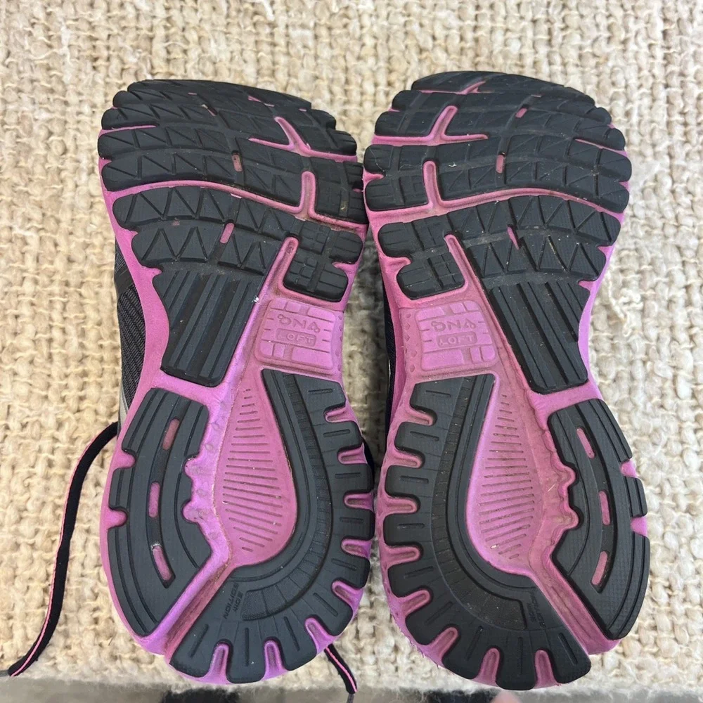 Brooks Womens Adrenaline GTS 20‎ 1202961B062 Black Running Shoes Sneakers Sz 8